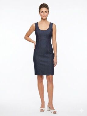 Donna Morgan Gray Sleeveless Sheath Dress